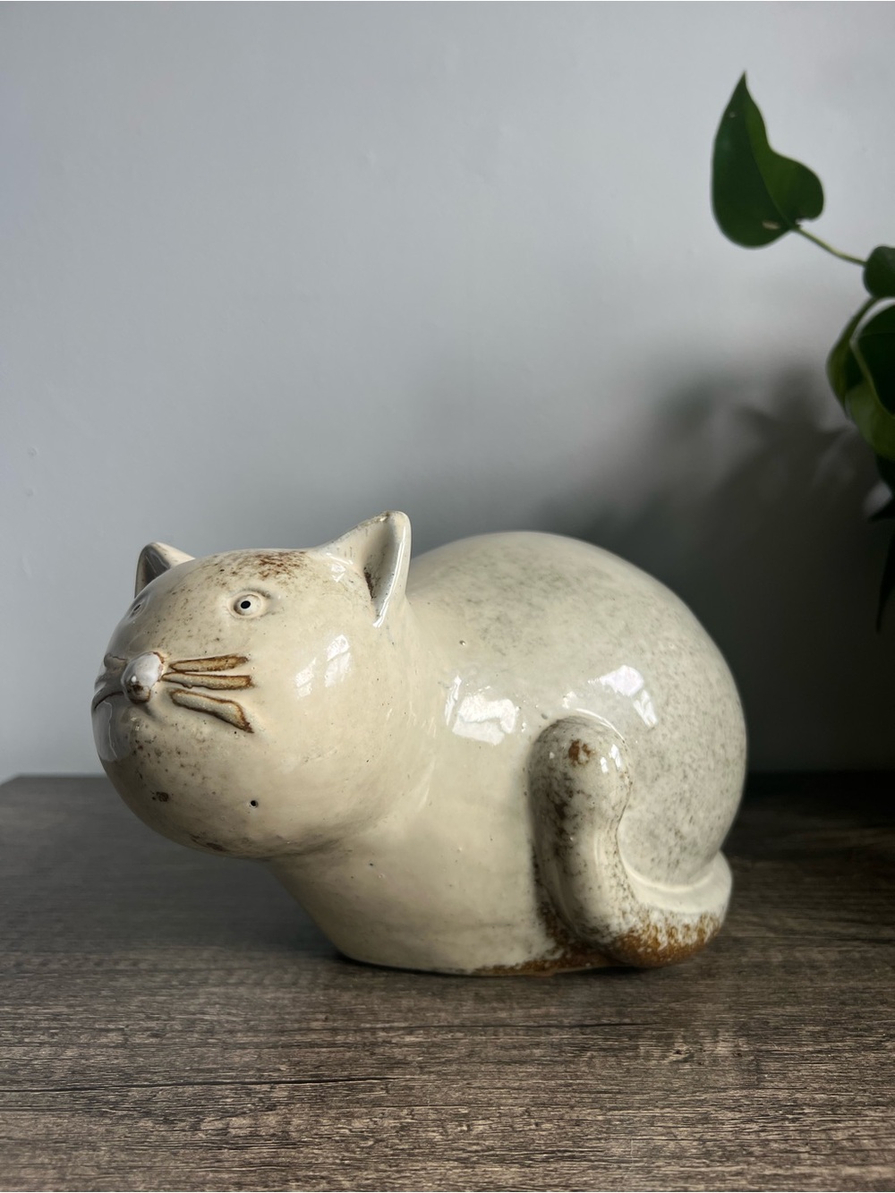 Vintage Ceramic Loafing Cat